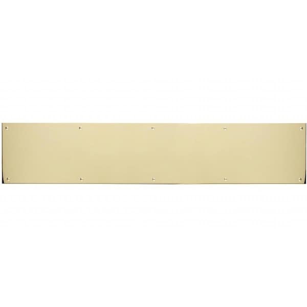 Brass Accents 8 in. x 30 in. Kick Plate Lifetime Polished Brass Screw Mount A09-P0830-PVD - main